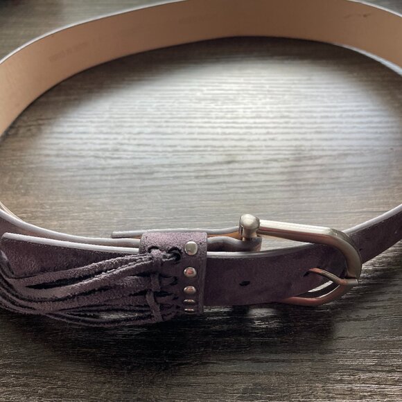 New Vintage Nine West Style #325111 Womens Gray Tassel Detailing Belt Size S - Picture 1 of 5